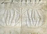Acte signé par le roi Louis XIV